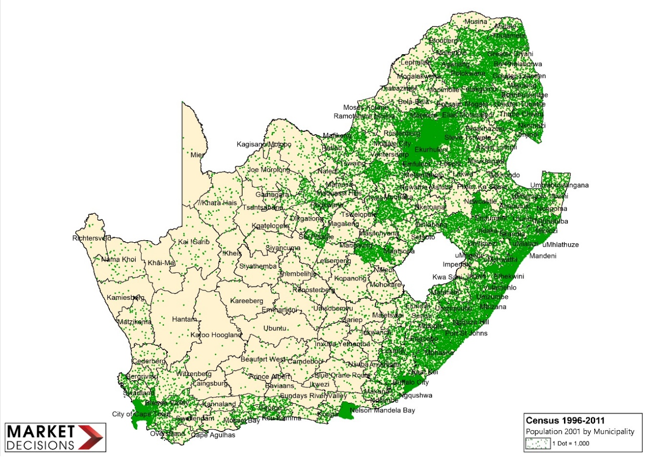 GIS Geography and Population supplied graphic 2